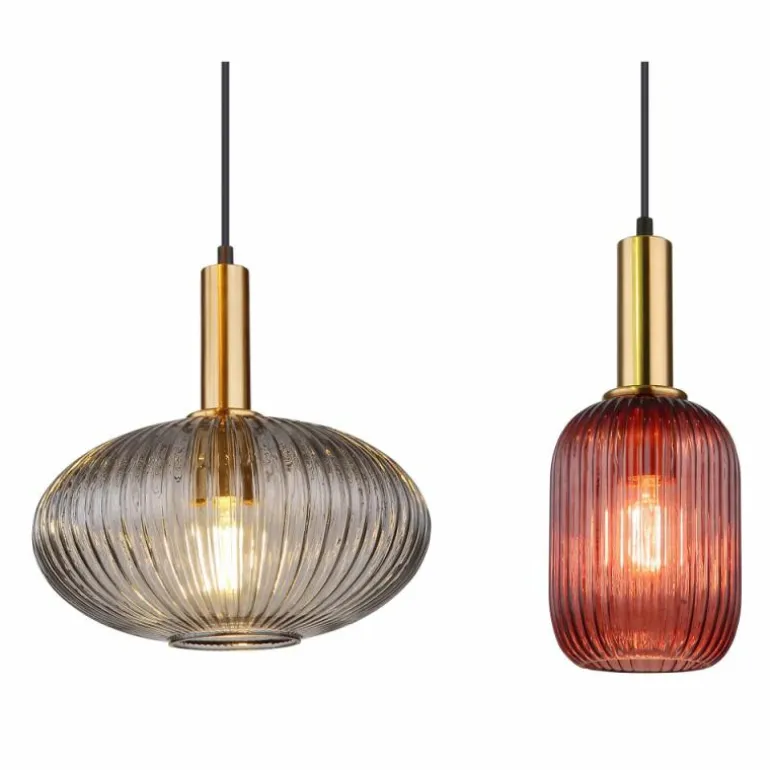 NORMY Suspension Luminaires Globo Lighting Laiton, 4 lumières