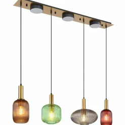 NORMY Suspension Luminaires Globo Lighting Laiton, 4 lumières