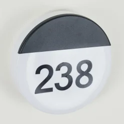 Numéro d'adresse éclairé Eppeland LED Noir, 1 lumière