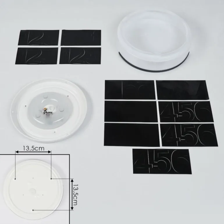 Numéro d'adresse éclairé Eppeland LED Noir, 1 lumière