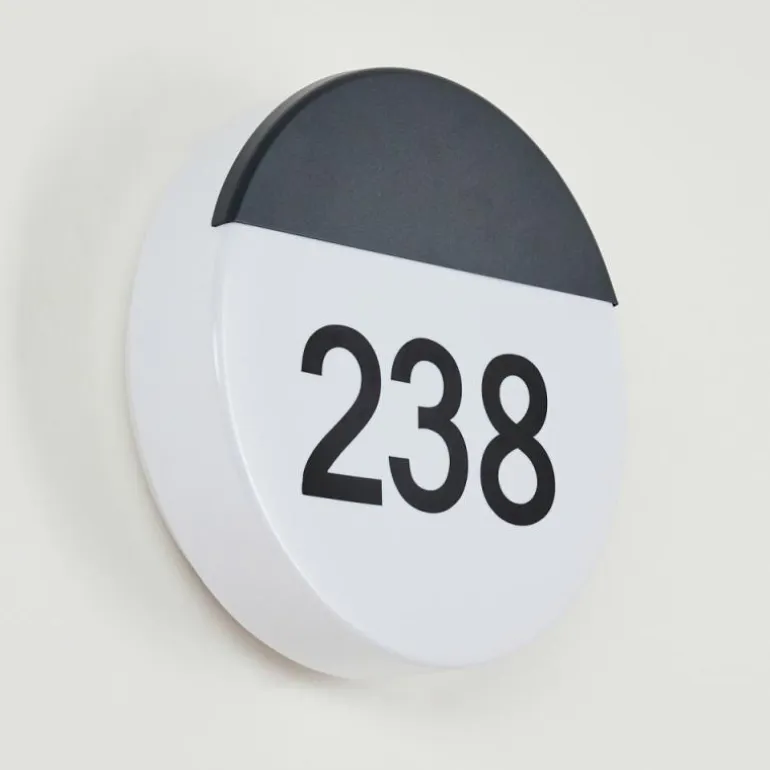 Numéro d'adresse éclairé Eppeland LED Noir, 1 lumière