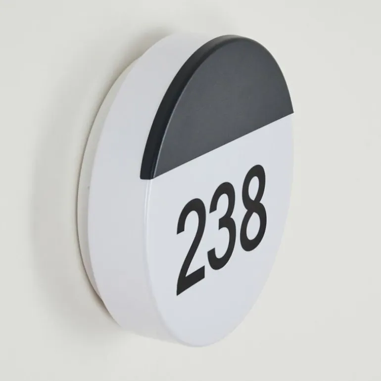 Numéro d'adresse éclairé Eppeland LED Noir, 1 lumière