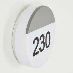 Numéro d'adresse éclairé Eppeland LED Anthracite, 1 lumière