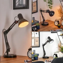 Nurmasuando Lampe à poser, Liseuse Noir, 1 lumière