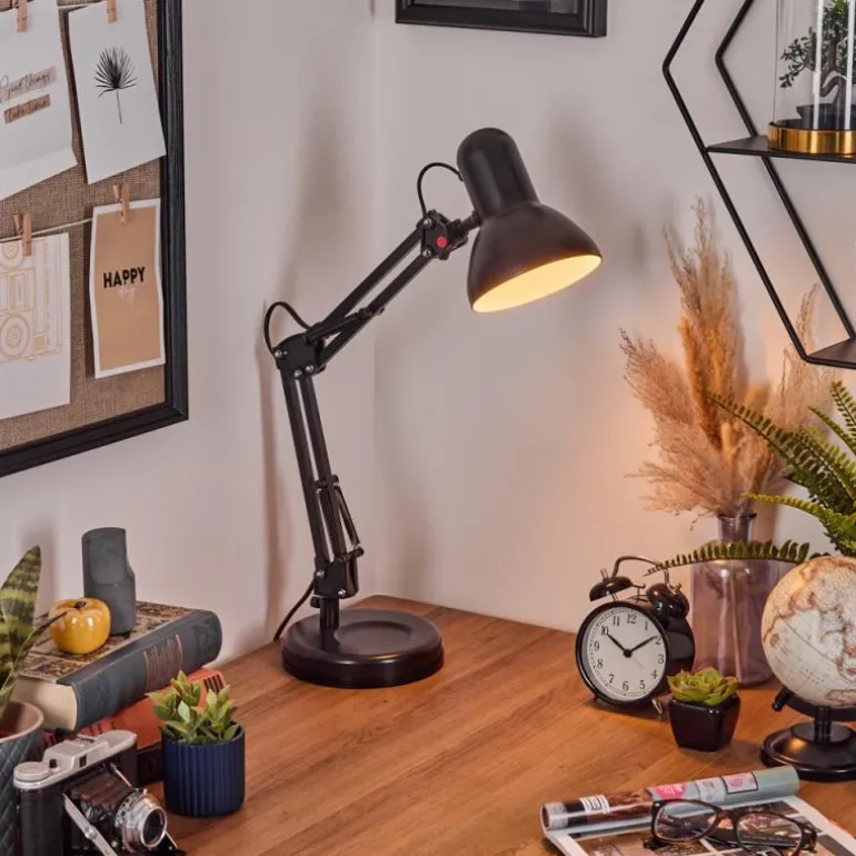 Nurmasuando Lampe à poser, Liseuse Noir, 1 lumière