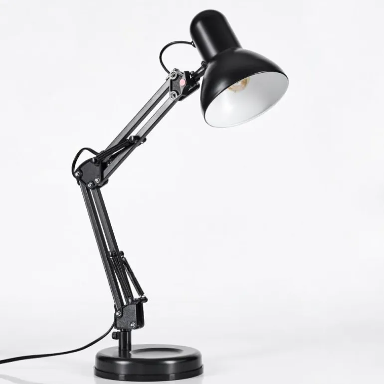 Nurmasuando Lampe à poser, Liseuse Noir, 1 lumière