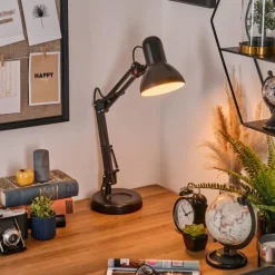 Nurmasuando Lampe à poser, Liseuse Noir, 1 lumière