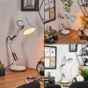 Nurmasuando Lampe à poser, Liseuse Noir, Blanc, 1 lumière