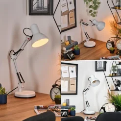 Nurmasuando Lampe à poser, Liseuse Noir, Blanc, 1 lumière