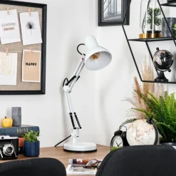 Nurmasuando Lampe à poser, Liseuse Noir, Blanc, 1 lumière