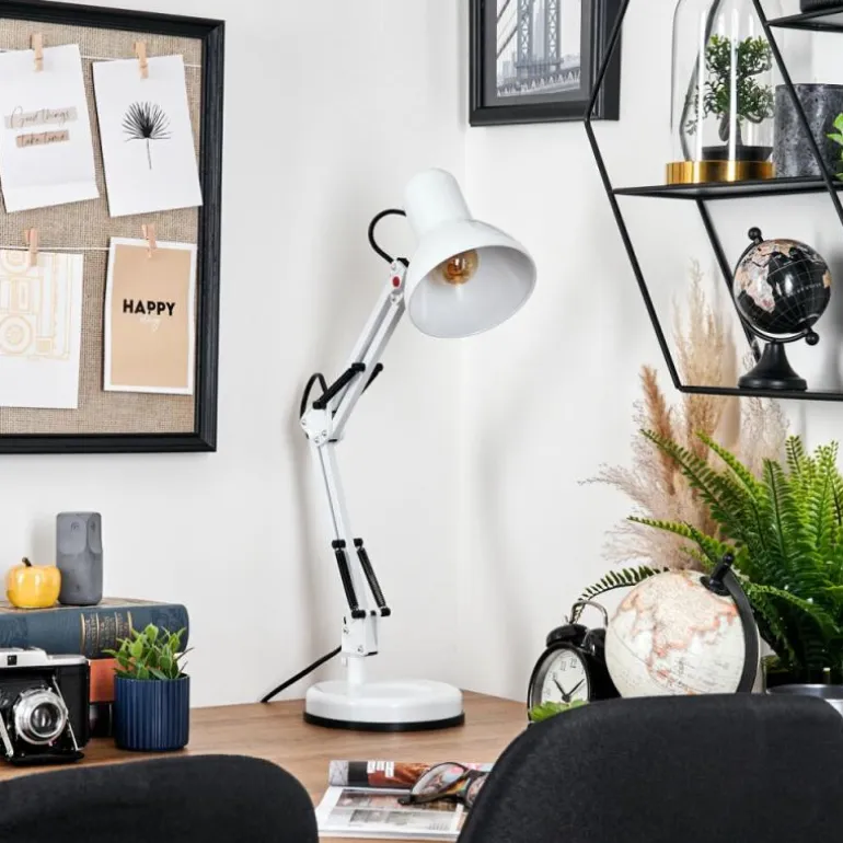 Nurmasuando Lampe à poser, Liseuse Noir, Blanc, 1 lumière
