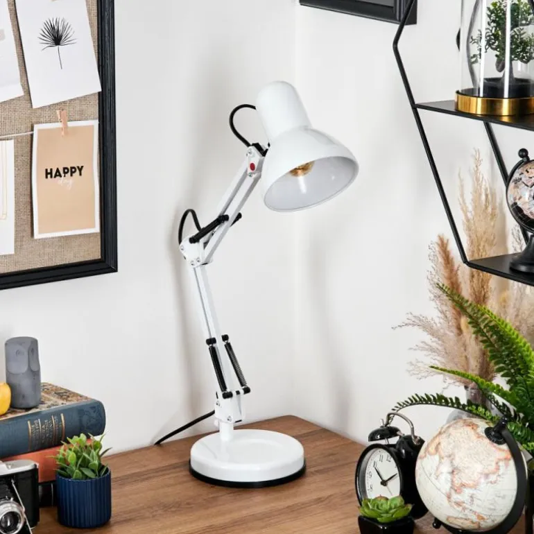 Nurmasuando Lampe à poser, Liseuse Noir, Blanc, 1 lumière