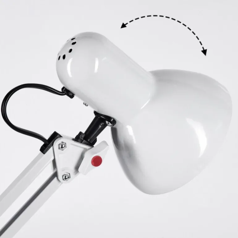 Nurmasuando Lampe à poser, Liseuse Noir, Blanc, 1 lumière