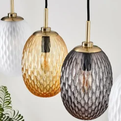 Nyberget Suspension, Boule lumineuse, Suspension Laiton, 4 lumières