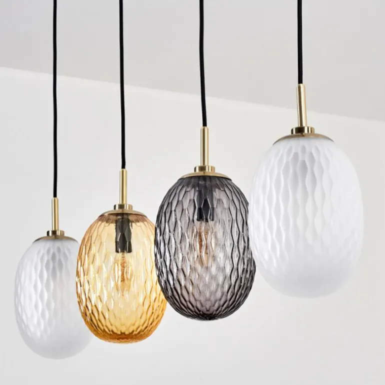 Nyberget Suspension, Boule lumineuse, Suspension Laiton, 4 lumières