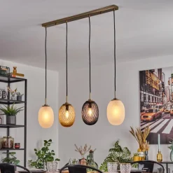 Nyberget Suspension, Boule lumineuse, Suspension Laiton, 4 lumières