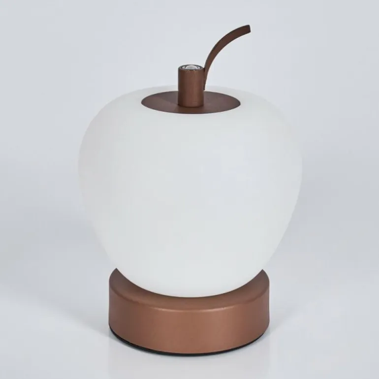 Opsaheden Lampe à poser LED Brun, Blanc, 1 lumière