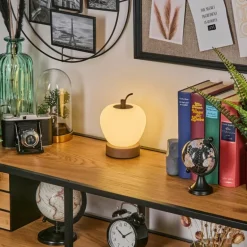 Opsaheden Lampe à poser LED Brun, Blanc, 1 lumière