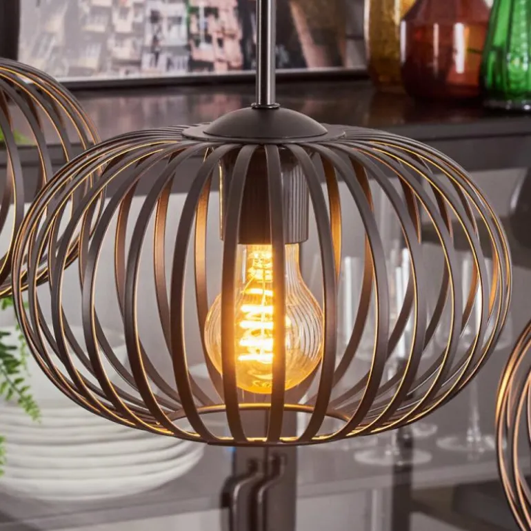 Oravi Suspension Noir, 3 lumières