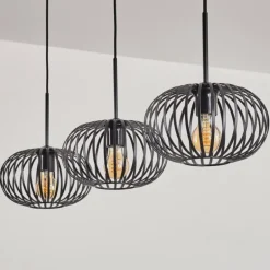 Oravi Suspension Noir, 3 lumières