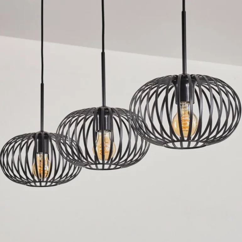 Oravi Suspension Noir, 3 lumières