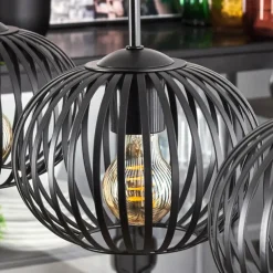 Oravi Suspension Noir, 4 lumières
