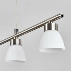 Ordan Suspension, Suspension LED Nickel mat, 4 lumières
