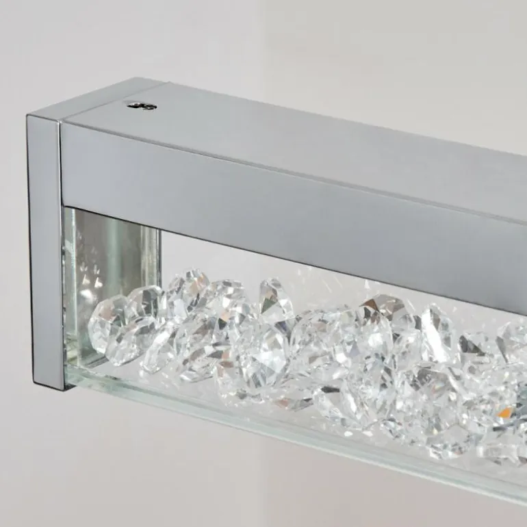 Ortan Suspension, Suspension LED Argenté, 4 lumières