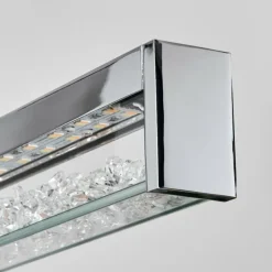 Ortan Suspension, Suspension LED Argenté, 4 lumières