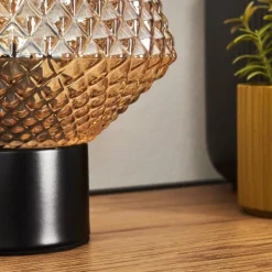 Paderne Lampe à poser Noir, 1 lumière
