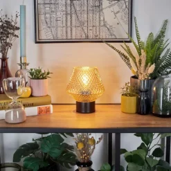 Paderne Lampe à poser Noir, 1 lumière