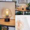 Paderne Lampe à poser Noir, 1 lumière