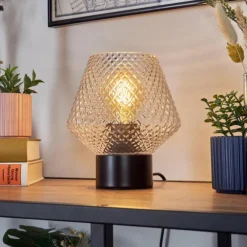 Paderne Lampe à poser Noir, 1 lumière