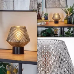 Paderne Lampe à poser Noir, 1 lumière