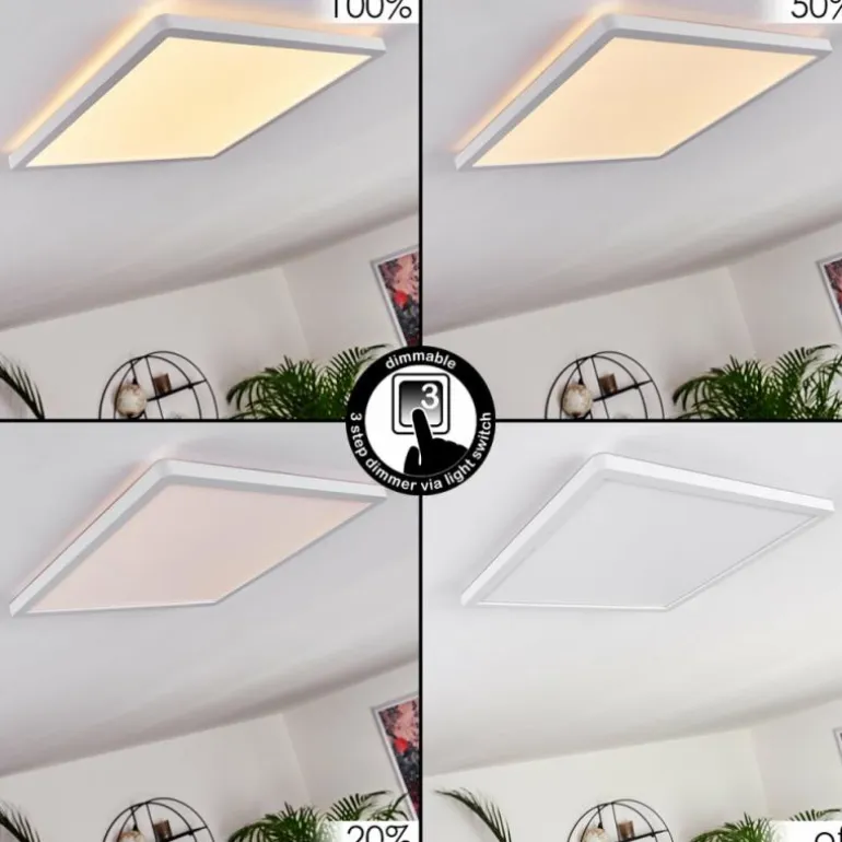 Panneau LED Boyero Blanc, 1 lumière
