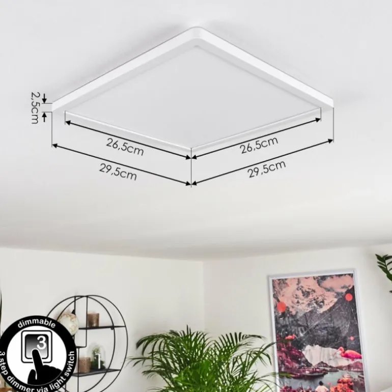 Panneau LED Boyero Blanc, 1 lumière