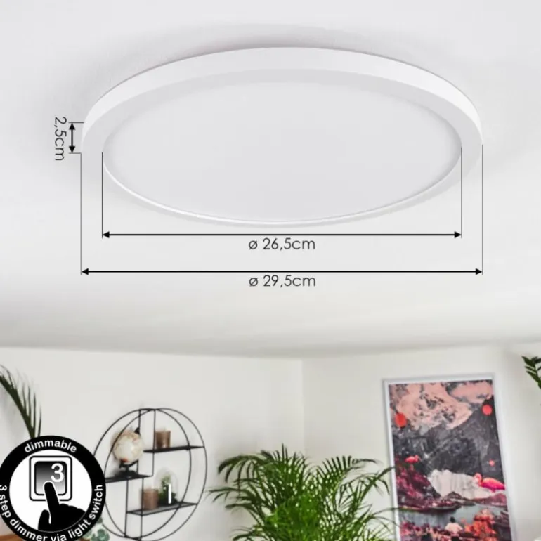 Panneau LED Boyero Blanc, 1 lumière