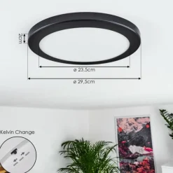 Panneau LED Canditas Noir, 1 lumière