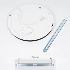 Panneau LED Canditas Noir, 1 lumière