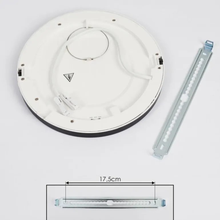 Panneau LED Canditas Noir, 1 lumière
