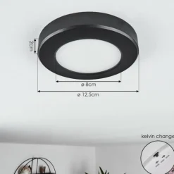 Panneau LED Canditas Noir, 1 lumière