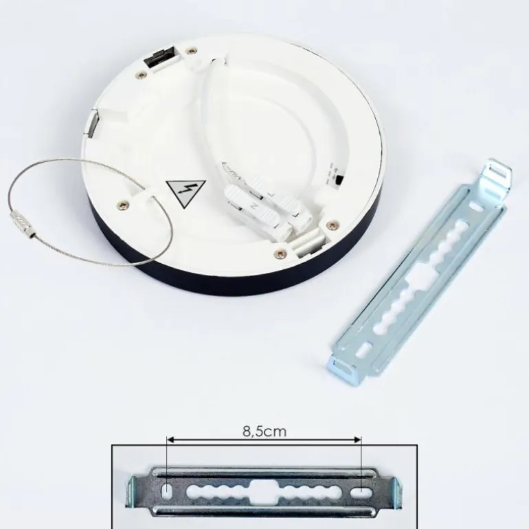 Panneau LED Canditas Noir, 1 lumière