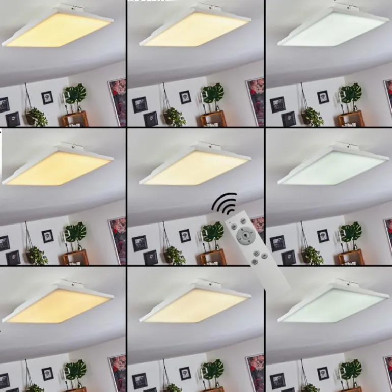 Panneau LED Cor Blanc, 1 lumière, Télécommandes