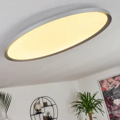 Panneau LED Kombito Argenté, Blanc, 1 lumière, Télécommandes