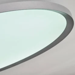 Panneau LED Kombito Argenté, Blanc, 1 lumière, Télécommandes