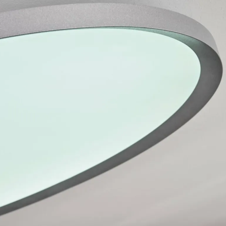 Panneau LED Kombito Argenté, Blanc, 1 lumière, Télécommandes