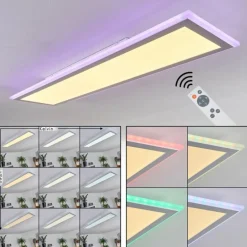 Panneau LED Mota Blanc, 1 lumière, Télécommandes, Changeur de couleurs