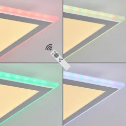Panneau LED Mota Blanc, 1 lumière, Télécommandes, Changeur de couleurs