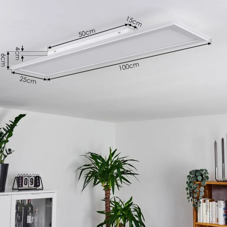 Panneau LED Mota Blanc, 1 lumière, Télécommandes, Changeur de couleurs