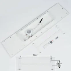Panneau LED Mota Blanc, 1 lumière, Télécommandes, Changeur de couleurs